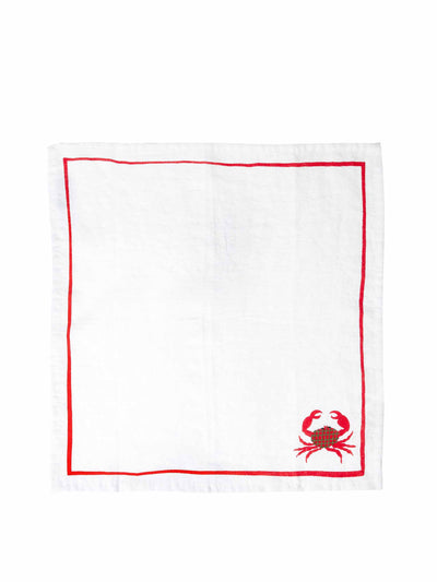 The Conran Shop Crab embroidered napkin at Collagerie