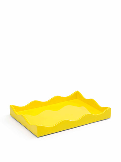 The Lacquer Company Yellow lacquered tray at Collagerie