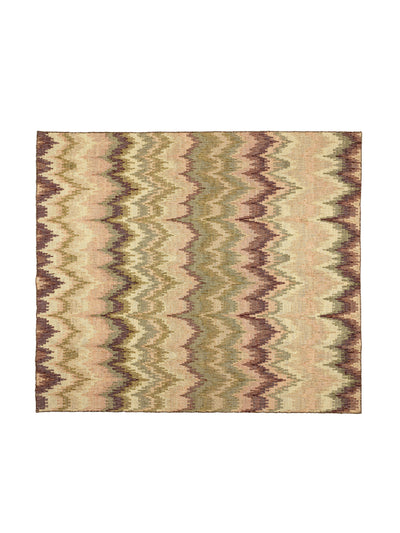 Trove x Coral & Hive Vertical flame jute rug at Collagerie