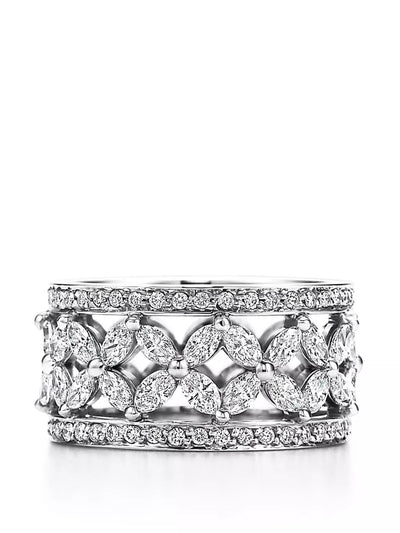 Tiffany & Co Platinum Victoria band ring at Collagerie