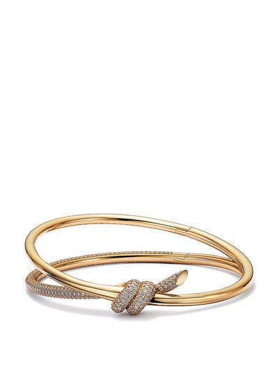 Tiffany & Co Knot double row hinged bangle at Collagerie