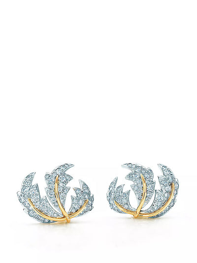 Tiffany & Co Three leaves ear clips at Collagerie