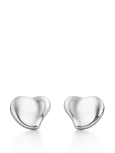 Tiffany & Co Silver heart stud earrings at Collagerie