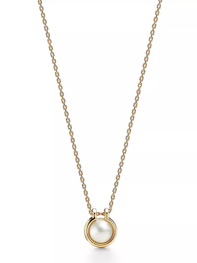 Tiffany & Co South sea pearl link pendant at Collagerie