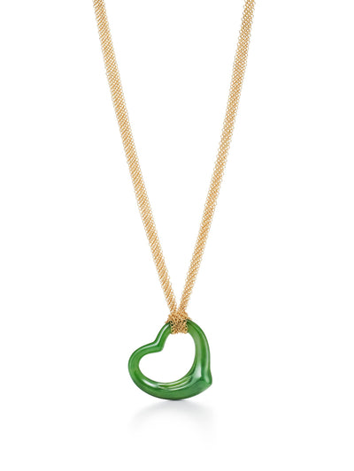 Tiffany & Co Green heart necklace at Collagerie