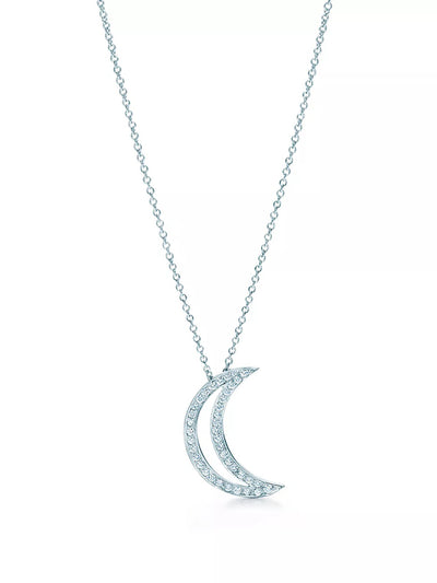 Tiffany & Co Platinum moon pendant at Collagerie