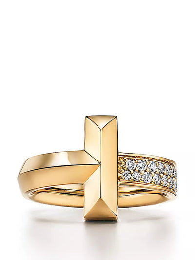 Tiffany & Co Gold diamond T1 ring at Collagerie