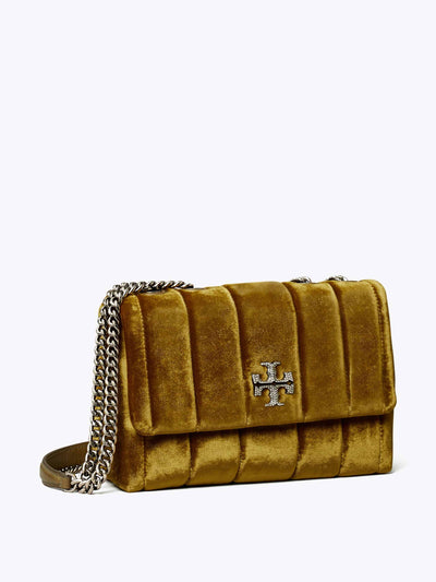 Tory Burch Convertible velvet shoulder bag at Collagerie