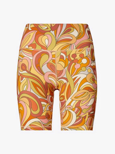 Tory Sport Printed high-rise weightless biker short at Collagerie