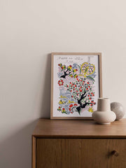No.002 'Tree of Life' vintage archive poster print