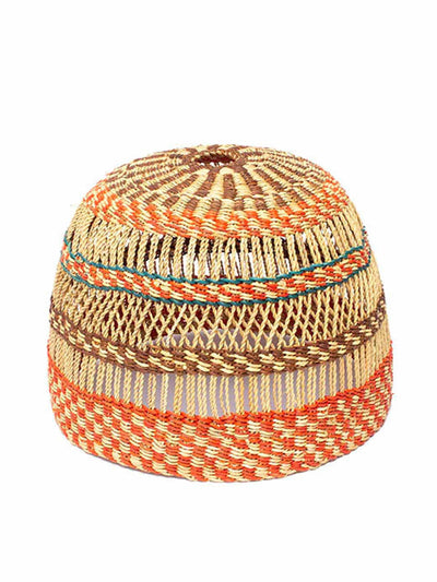 AARVEN Ghanaian hand woven dome light shade at Collagerie
