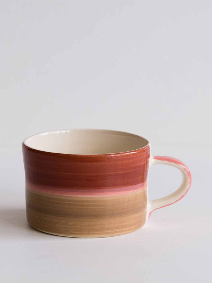 Stripe mug in desert colourway