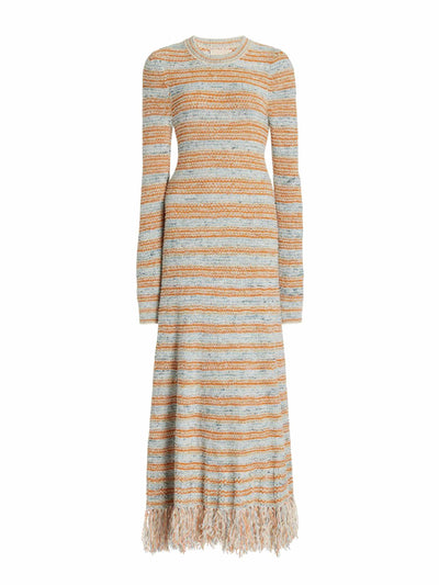 Ulla Johnson Blue and orange knit dress at Collagerie