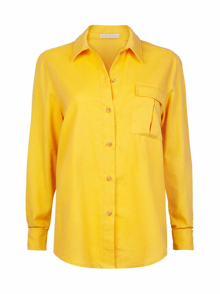 Yellow mia shirt Clothing Usisi Sister    - Collagerie