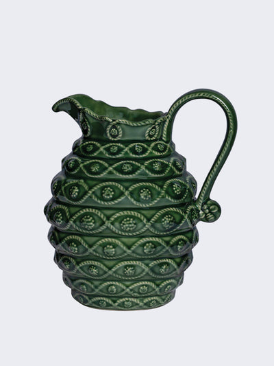 Veronica Beard x Juliska Dark green jug at Collagerie