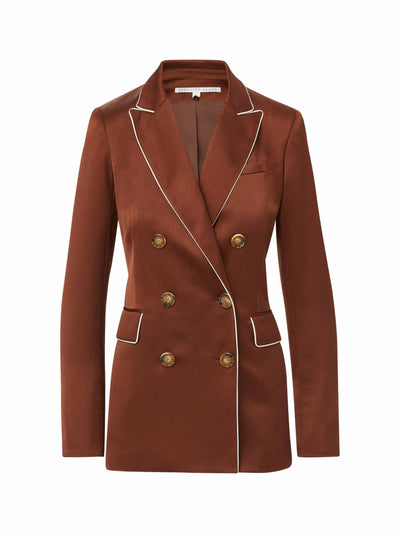 Veronica Beard Roche satin Dickey jacket at Collagerie