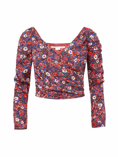 Veronica Beard Sabo floral top at Collagerie