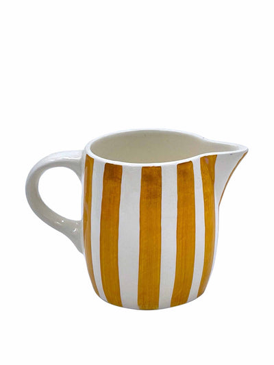 Villa Bologna Water jug in yellow stripes at Collagerie