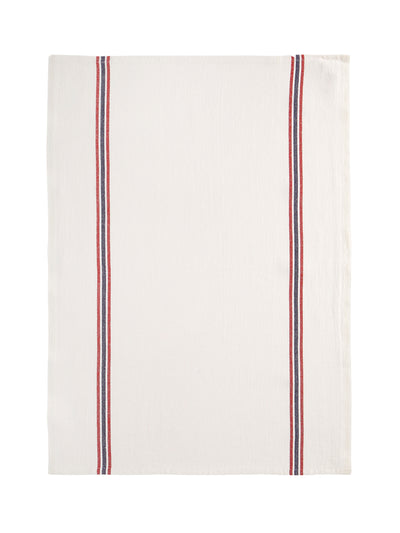 The Sette Red and blue stripe tea towels (set of 2) at Collagerie