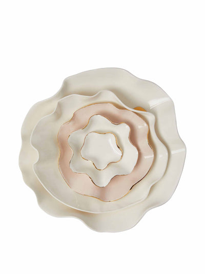 Joanna Ling Ceramics Porcelain wave bowl at Collagerie