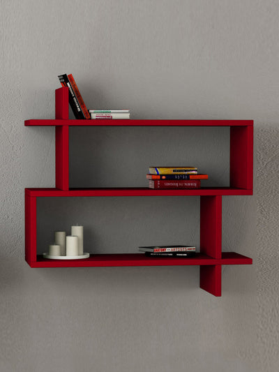 Mack and Milo Red floating shelf at Collagerie