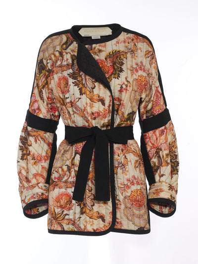 Anna Mason Floral print Claire quilted cardigan jacket at Collagerie