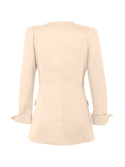 Made from cream or putty coloured chino cotton with a bow detail, this Anna Mason shirt is a flattering piece to keep you comfortable and professional. Collagerie.com