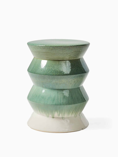 West Elm Green side table at Collagerie