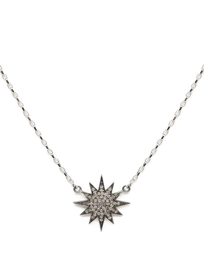 Kirstie Le Marque Diamond and white gold starburst necklace at Collagerie