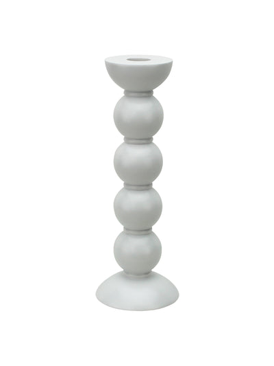 Addison Ross Tall bobbin candlestick in white at Collagerie