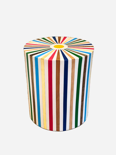 Arbala White multicoloured Disco side table at Collagerie