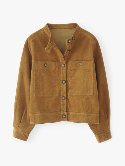 Wrap London Ochre organic cotton cord jacket at Collagerie