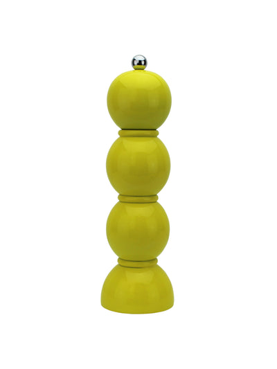 Addison Ross Yellow lacquer bobbin salt/pepper grinder at Collagerie