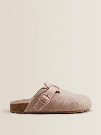 Zara Home Pink buckled slippers at Collagerie