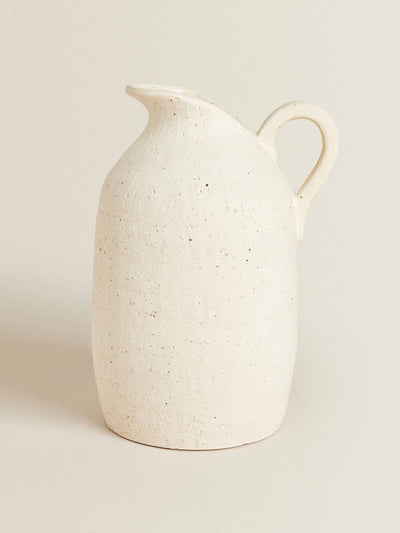 Zara Home White decorative jug at Collagerie