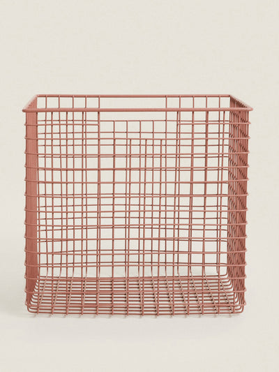 Zara Home Metallic basket at Collagerie